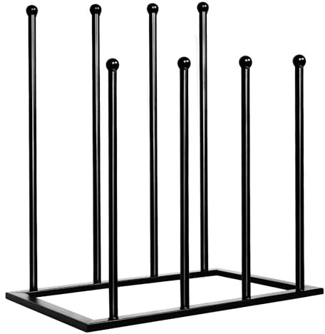 ETAOLINE Welly Boot Rack Black Metal Shoe Racks Storage Fit for 4 Pairs Boot