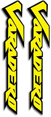 FLYIFE Moto Bicicletta Adesivo Riflettente Impermeabile Serbatoio Bagaglio Casco Logo Moto Adesivo per H&Onda Varadero 125 1000 Accessori (Color : Reflective Yellow)