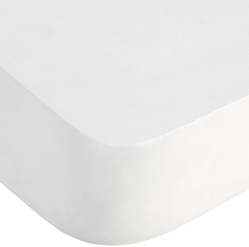 Protector de colchón Rizo Impermeable, Transpirable y Anti Ácaros. Sábana Bajera. Fabricado en España. Medidas: 90x190/200, Altura Ajustable 30 cms con Goma elástica en el Contorno.