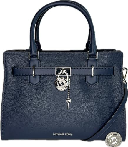 Michael Kors Hamilton Medium Satchel Umhängetasche, Blau