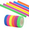 Sanrolax 6 Rollen Fluoreszierendes Klebeband Bunt Gewebeband Neon Klebeband für Partydekorationen Kreative Kunst Heimwerkerprojekte