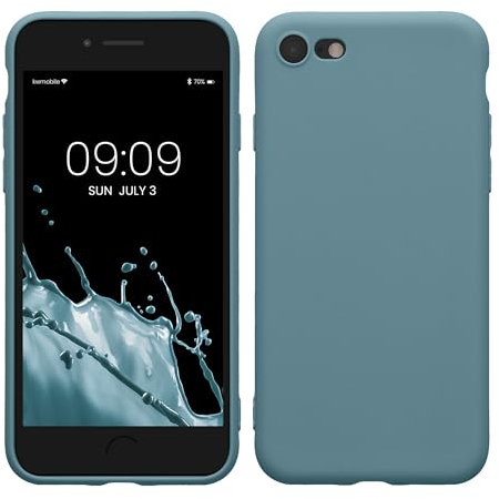 kwmobile Handyhülle kompatibel mit Apple iPhone SE (2022) / iPhone SE (2020) / iPhone 8 / iPhone 7 Hülle - Handy Case aus weichem Silikon in Antique Stone