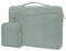 MOSISO Housse Ordinateur Portable 13-14 Pouces Compatible avec MacBook Air/Pro,13-13,3 Notebook,Compatible avec MacBook Pro 14,Sac Matelassé Rectangulaire avec Poignée&Petit Sac&Poche,Vert Antique