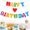 Happy Birthday Girlande, Geburtstagsgirlande Filz, Happy Birthday Banner Bunt, Geburtstag Girlande für Erwachsene Kinder Geburtstagsfeier Dekorationen
