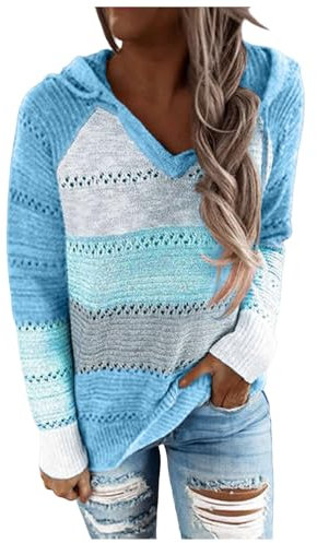 BMKKTOP Oversize Donna Maglione Donna Autunno spolverino Donna Maglione Natalizio Neonato Maglie Donna Primavera Maglioni Donna Invernali Abbigliamento Donna Saldi Eleganti Il ponchetto Vari Colori
