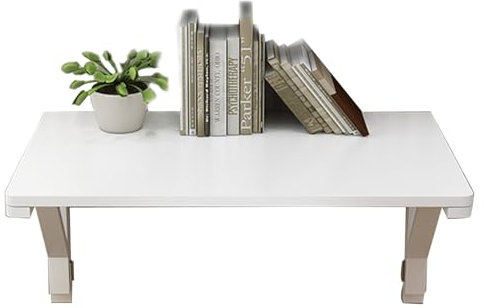 Klappbarer Werkbank-Klapptisch für die Wand – L40 60 70 80 90 100 120 cm, wandmontierter Klapptisch, klappbares Regal mit Halterungen, schwebender Laptop-Computertisch (Größe: L70 x B40 cm/L28 x B16