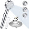 TOPAHGOD Duschbrause mit Schlauch 2M, Duschkopf mit Filter, Wassersparender Shower Head mit 3 Strahlarten, Verchromung Duschbrause für Hartes Wasser, Rest-Chlor, Bakterien, Schwermetall