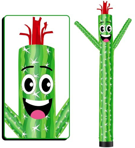 FSFLAG Aufblasbarer Schlauchmann, 20 Fuß hoch, Wacky Air Dancer, Kaktus, Wacky Wave Dancer (Durchmesser 45,7 cm) für Outdoor-Dekoration, Werbung, kommerzielle Geschäftsveranstaltungen (Gebläse nicht