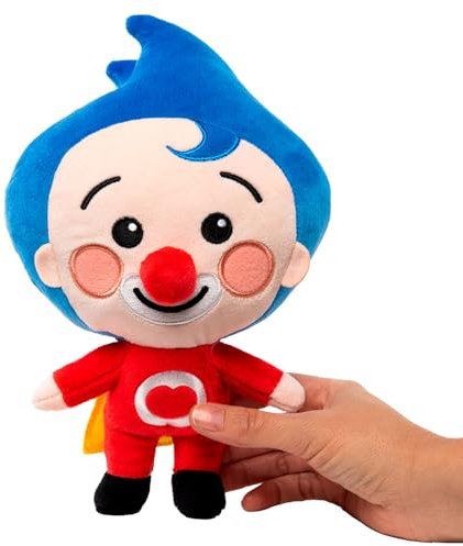 BANDAI Plim Plüschtier, 20 cm, Mehrfarbig, Modell PL85021, Spielzeug mit Sprüchen aus der Serie und erfreut Kinder