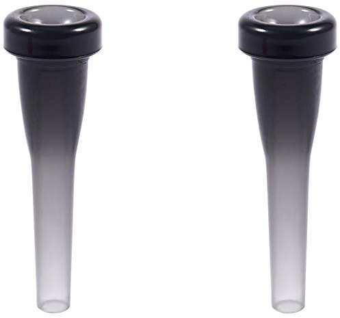 Lbvzxkad 2x ABS Trumpet Mouthpiece 5C /3C Size for Beginner Musical Trumpet Accessories Parts or Finger Exerciser,Black