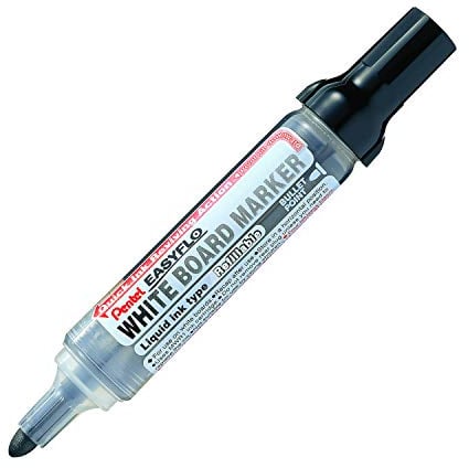 Pentel Easyflo Whiteboard-Marker trocken abwischbar Rundspitze
