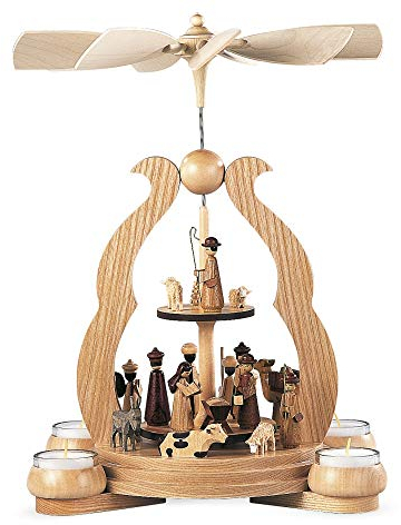 Müller Bogenpyramide Heilige Geschichte 34cm Erzgebirge