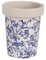 Esschert Design Blumentopf Set Keramik blau