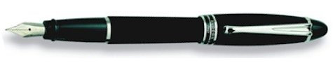 00103 AURORA B10/N-M IPSILON SATIN FOUNTAIN PEN BLACK