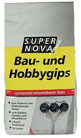 SUPER NOVA 200030443500000 SUPER NOVA BAU- und Hobbygips, 2,5 kg