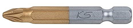 KS Tools 911.3646 1/4 TiN Bit, 50mm, PZ3, 5er Pack