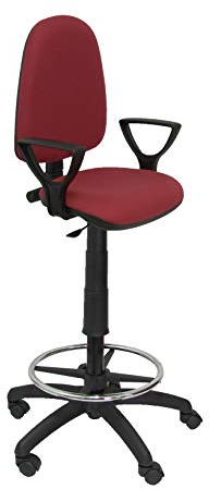 Piqueras y Crespo Taburete Ayna Bali Granate Brazos fijos, Talla Unica