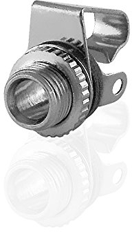 BestPlug Audio Mono Aux in Out Jack 3,5 mm Femelle encastrable Terminal Femelle 2POL, Finition métallique