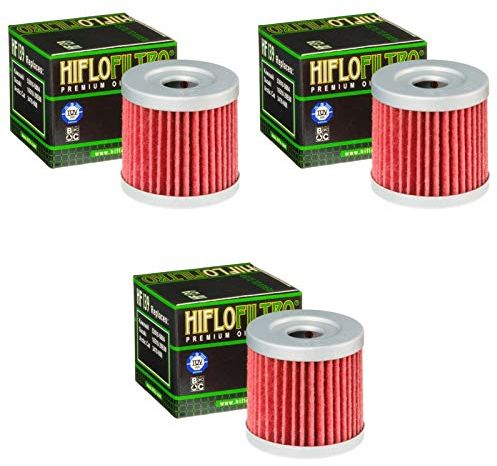 3x Filtri olio Suzuki LT-Z 400 Quadsport 03-15 Hiflo HF139