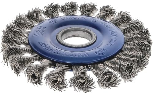 Osborn 9502626251 - Cepillo circular acero de alambre trenzado especial soldadura con agujero 22,2 mm y filamento de Ø 0.50 mm (125x6)