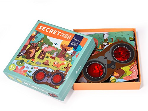 Andreu Toys MD3010 MI Deer Forest Secret Puzzle, Mehrfarbig, 22 x 22 x 5 cm