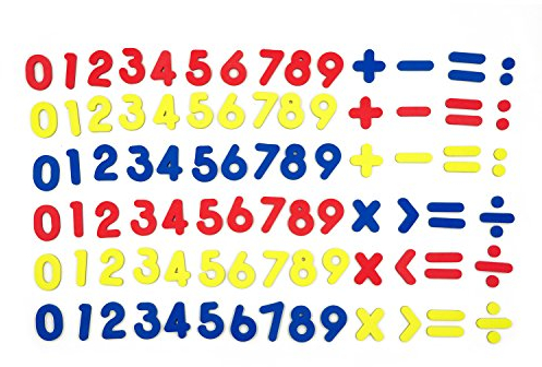 SpriteGru 102 Stück magnetische Zahlen für grundlegende Mathematikbildung