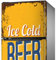 MEGADECOR Adhesivo Decorativo para Nevera con Diseño de Expendedora de Cerveza 'Ice Cold Beer', Varias Medidas (200cm x 60cm)