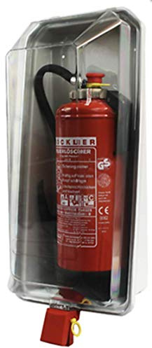 Klarsichtschutzbox für 6kg Feuerlöscher Feuerlöscherkasten Box Schnellverschlussvon MBS-FIRE®