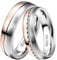 DOOSTI Partnerringe/Freundschaftsringe HOPE BICOLOR Chirurgischer Edelstahl 316L – inkl. Gratis Gravur