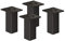 Sossai Exklusiv Möbelfüße E4MF, 4er Set, Höhe: 200 mm, Schwarz, aus Aluminium 45 x 45 mm Vierkantprofil, Füße für Kommode, Schrank, Vitrine, Badezimmerschrank