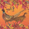 Boston International Papierservietten 6.5 x 6.5-Inches Goldfarbene Fasane