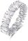 BONLAVIE Damen Teardrop Birnenförmiger CZ Verlobungsring 925 Sterling Silber Zirkonia Ehering Größe 54.4(17.3)