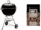 Weber 1341504 Holzkohlegrill Classic Kettle, 57 cm Durchmesser, schwarz & 17612 Anzündwürfel braun, ohne Zusatzstoffe, 48 Stück