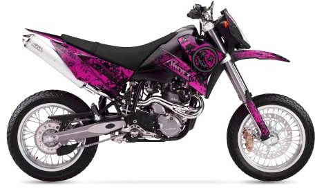 ARider Decorazione (adesivo) per KTM LC4 640 2005-2007 | Smiley Edition (Pink)