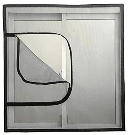 ZHOUZHOU Rete di protezione della finestra dei gatti su ordinazione Anti-zanzara zanzara zanzariera autoadesiva schermo per finestra con cerniera Cat Safety Screen Mesh