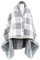 Double Layer Wearable Blanket, Button Shawl Man Woman Wraps, Man Ladies Tippet, Warm Blanket Practical for Sofa, Car, Home, Napping, Studying, Watch TV (Unprinted blue grid)
