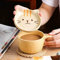 Kafei 300ml giapponese carino tazza creativa testa di gatto in ceramica tazza di caffè kawaii con coperchio casa coppia colazione tazza tazza di latte tazza di acqua tazza di caffè