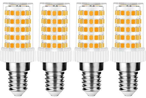 E14 LED Lampe 10W, 800LM, Warmweiß 3000K, Ersatz 50W-100W E14 Halogenlampe, Kein Flackern, Nicht Dimmbar, E14 Glühbirnen für Kronleuchter, Deckenleuchten, Wandleuchten, AC 220-240V, 4er Pack