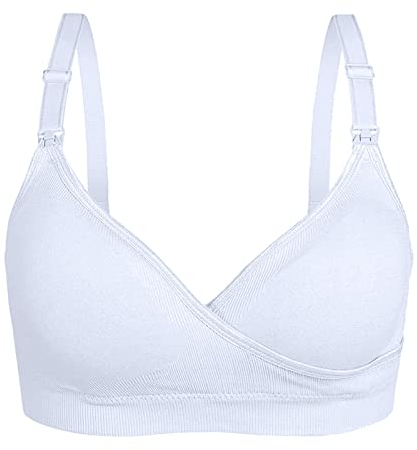 Frauen Hände frei Milchpumpe Still-BHS Hände frei Pump-BH Damen Still-BH aus Spitze, kabellos, nahtlos, Mutterschafts-BH, Still-BH, ohne Bügel, seitliche Öffnung, kabelloser Still-BH mit