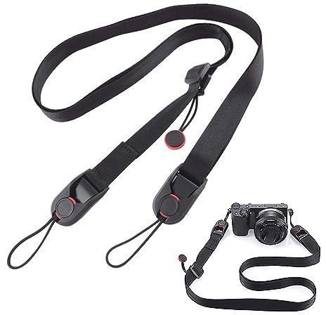 TAIHE Kameragurt Schnellverschluss, Verstellbarer Kamera Tragegurt, Universal Kamera Gurt Camera Strap für Kompakte Digitalkamera,DSLR Kamera