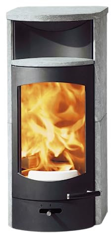 AUSTROFLAMM Kaminofen | Flok 2.0 | Specksteinmantel + WHF | 4 kW