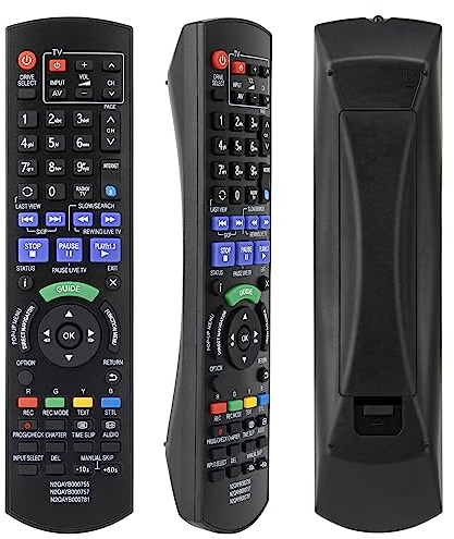 Télécommande D'enregistreur de Disque Dur de PN DVD Télécommande IR6, Compatible avec PN Disque Dur Blu-Ray Burning Box N2QAYB000780 DMR-HWT230EB DMR-PWT530EB - Aucun Réglage Requis