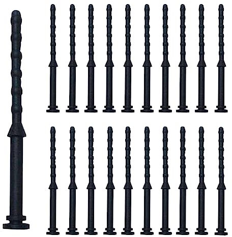 SQXBK 20PCS 66mm PC Case Fans Computer Cooling Fan Mount Screws CPU Fan Mounting Pin Rivet Rubber Noise Absorbtion Anti Vibration Pin Rivet CPU Fan Mounting Pin Rivet, Black