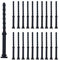 SQXBK 20PCS 66mm PC Case Fans Computer Cooling Fan Mount Screws CPU Fan Mounting Pin Rivet Rubber Noise Absorbtion Anti Vibration Pin Rivet CPU Fan Mounting Pin Rivet, Black