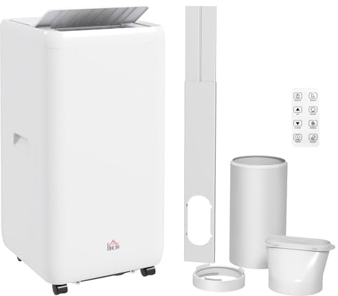 HOMCOM Portable Air Conditioner 12000 BTU, 4-in-1 Cool, Fan, Dehumidifier & Sleep Mode, Air Conditioning Unit with Digital Display, Remote Control, 24H Timer, Child Lock&Window Kit for Rooms up to 35㎡