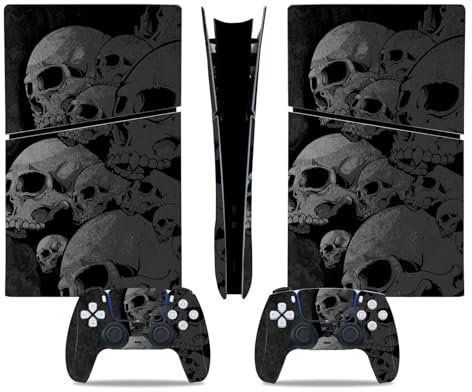 Für PS5 Slim Skin Disc Edition & Für PS5 Slim Skin Digital Edition Konsole Und Controller Vinyl Cover Skins Wraps Kratzfest Kompatibel 77569 Blasenfrei Kein Schaum Kratzfest (Size : Disc Version)