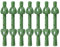 PATIKIL Blumenanstecker Magnet Korsage Broschen 7 Paar Magnet Blumen Pins Anstecker Korsage für Blumenherstellung DIY Hochzeit, Grün