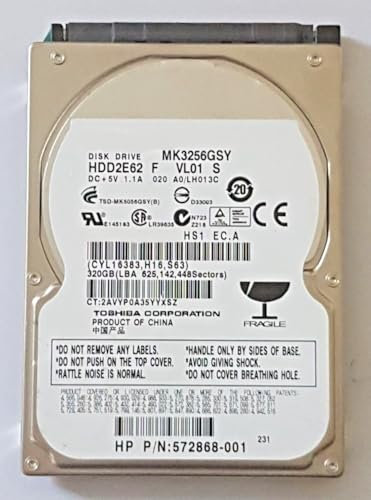 320 GB SATA MK3256GSY 7200 rpm 16 MB HDD 2.5 disco rigido interno