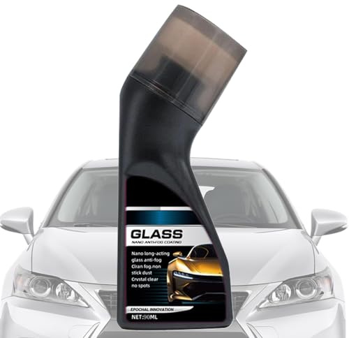 Antibeschlag für Auto-Windschutzscheibe, Glasbeschichtung für Auto | Glasreiniger Antibeschlag 90 ml | Regenschutzmittel, Schutzmittel, Scheibenwischer mit Bürste