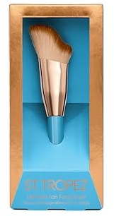 St. Tropez Pinceau Tantour & Applicateur – Poils Vegan – Pour Autobronzant Visage et Contour – Application Sans Stries